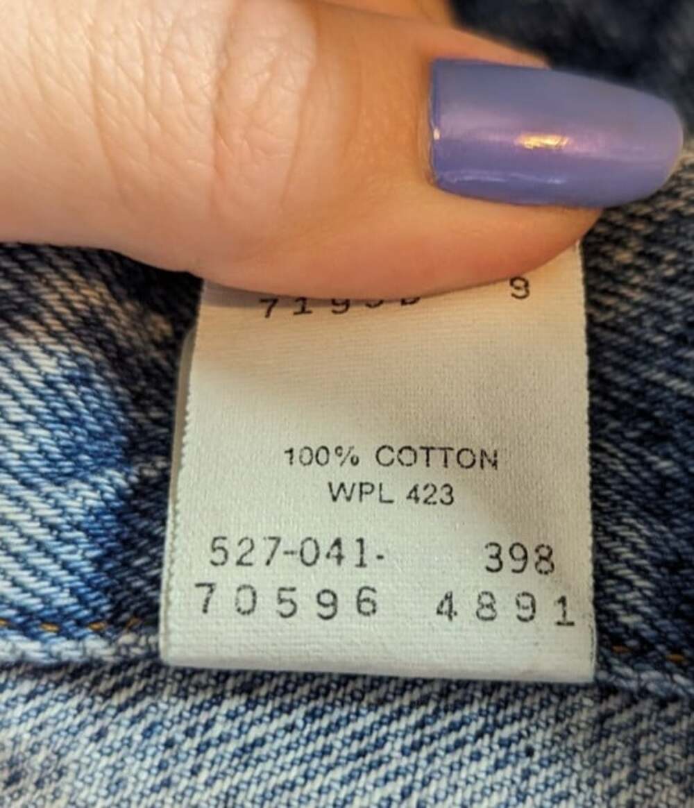 Levi Stauss Denim Jacket 70596 4891 Size Large See Description - Picture 13 of 16